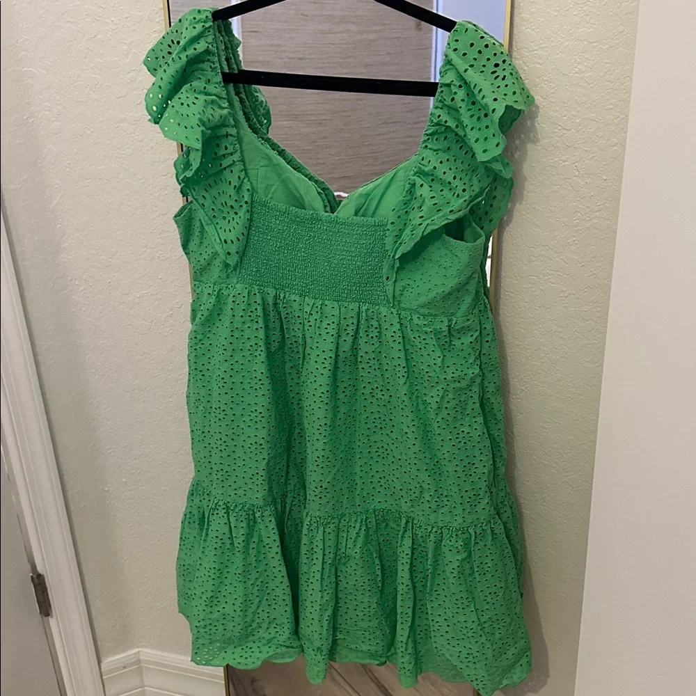 Lilly Pulitzer Green Eyelet Ruffle Blouse - Picture 3 of 3
